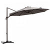 Outsunny 10ft Cantilever Patio Umbrella With 360° Rotation, Grey