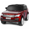 Costway 2*12v 2-seater Licensed Land Rover Kids Ride On Car 4wd W/ Remote Surface Painting Red
