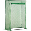 Outsunny 40\"l X 20\"w X 59\"h Walk-in Garden Greenhouse With Steel Frame Outdoor Hot House Tomato Plant Warm House W/ Roll Up Door, Pvc Cover, Green