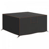 Outsunny Patio Furniture Cover Waterproof, 55.1\" x 55.1\" x 28.1\", Black