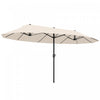 Outsunny 15' Double-sided Umbrella Beige
