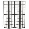 HOMCOM 4 Panel Room Divider, 5.6 ft Folding Privacy Screen, Black