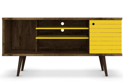 Manhattan Comfort Liberty 53.14" Mid-Century Modern TV Stand |Meuble pour téléviseur Liberty de Manhattan Comfort de 53,14 po de style moderne du milieu du 20e si