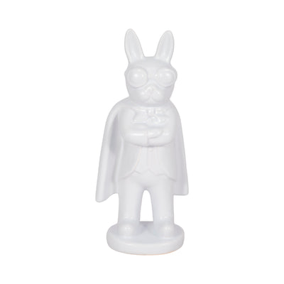 Ceramic 10" Super Dog - White|Super chien de 10 po en céramique - blanc
