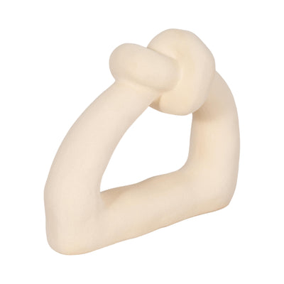 11" Knot with Open Cut-Out Sand Glaze - Ivory | Nœud de 11 po avec glacis de sable et découpe - ivoire