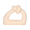 Sand Glaze Ceramic 11\" Knot with Open Cut-Out - Ivory