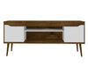 Manhattan Comfort Bradley 62.99\" TV Stand with 2 Media Shelves & 2 Storage Shelves - Rustic Brown