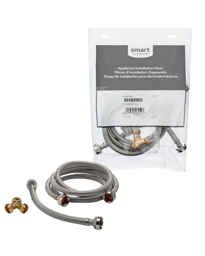 Frigidaire 5' Stainless Steel Steam Dryer Hose Kit - 5304507961 | Trousse de tuyaux Frigidaire de 5 pi en acier inoxydable pour sécheuse à la vapeur - 5304507961