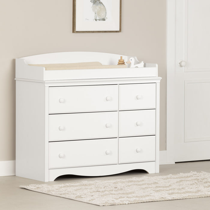 Angel Changing Table With Removable Rim - Pure White