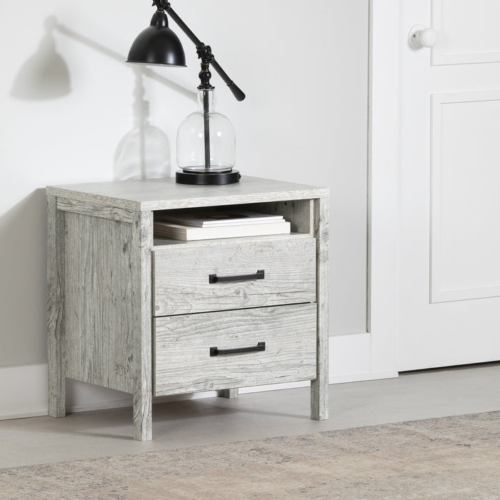 Gravity 2-drawer Nightstand - Seaside Pine