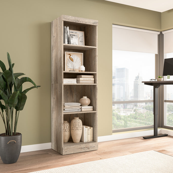Bestar Pur 25 W Closet Organizer - Rustic Brown