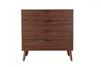 Flashby Chest With 4 Drawers - Faux Walnut | Commode Flashby Avec 4 Tiroirs - Faux Noyer