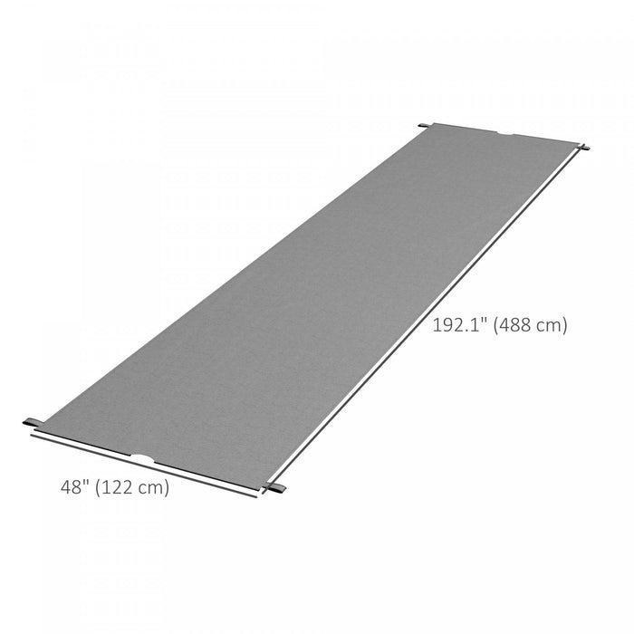 Outsunny 2 Pcs 16 X 4ft Pergola Shade, Uv Protection Pergola Canopy, Grey