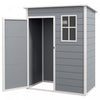 Outsunny 5 X 3ft Outdoor Storage Garden Shed With Lockable Door, Grey