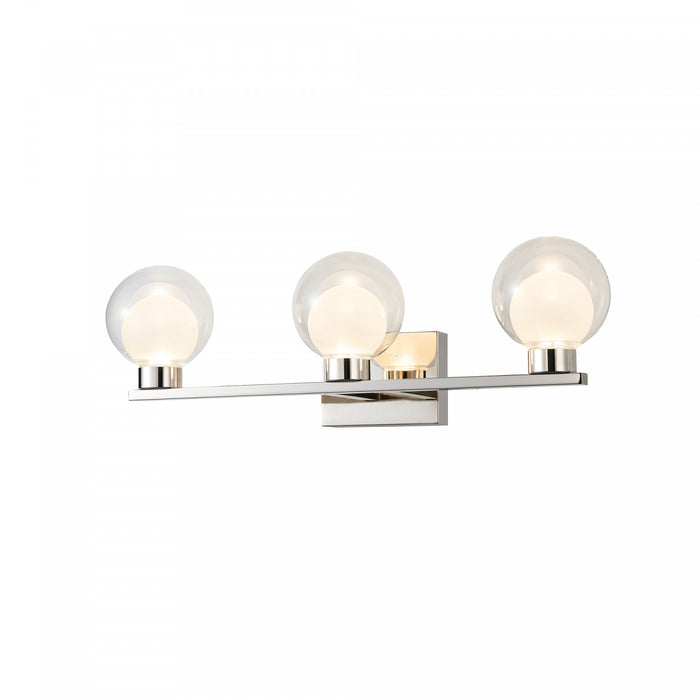 Colton 3 Light Bathroom Vanity, Chrome