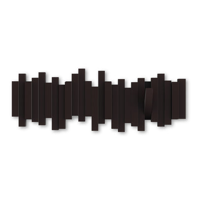 Umbra Modern Sticks Wall-Mounted Coat Rack - Espresso|Portemanteau mural moderne Sticks de Umbra - espresso