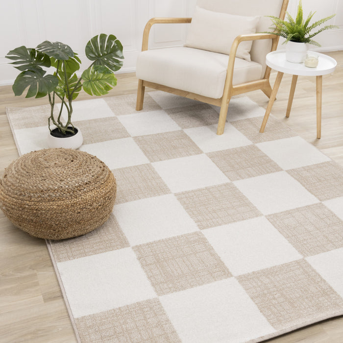 Covington Modern Checkered Indoor Area Rug - 6'7\" x 9'10\"