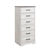 Prepac Rustic Ridge 23.75\" 6-Drawer Dresser - Washed White