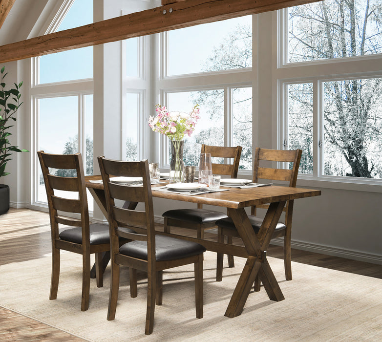 Brienne Dining Chair With Faux Leather Seat (set Of 2)