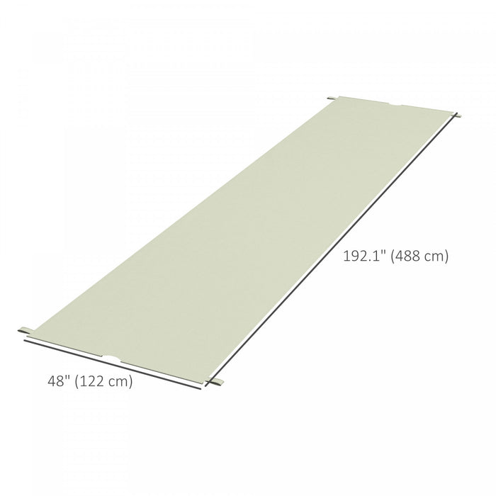 Outsunny 2 Pcs 16 X 4ft Pergola Shade, Uv Protection Pergola Canopy, Khaki