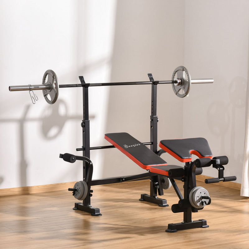 Bench York Multi Gym Weight Plates Weight Lifting Bench With Rack