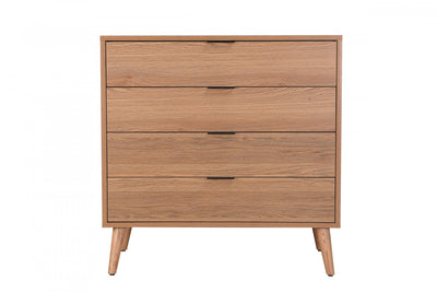 Flashby Chest With 4 Drawers - Faux Natural Wood | Commode Flashby Avec 4 Tiroirs - Faux Bois Naturel