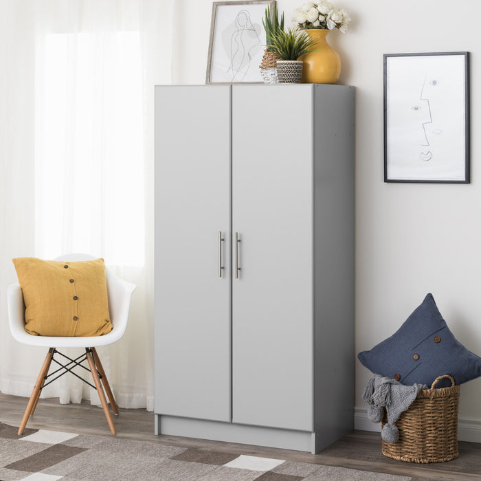 Elite Wardrobe Cabinet - Grey