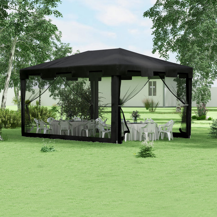10x13ft Party Tent Wedding Gazebo Outdoor Waterproof Pe Canopy Shade