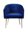 Velma Accent Chair Navy Velvet