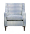 Beagle Accent Chair, Blue Pattern Fabric