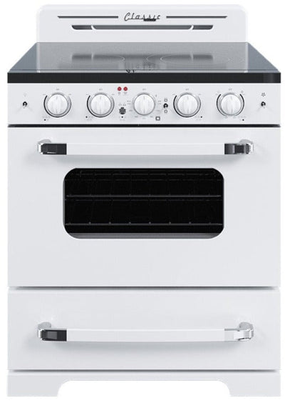 Classic Retro By Unique 30" Convection Electric Range - UGP-30CR EC W