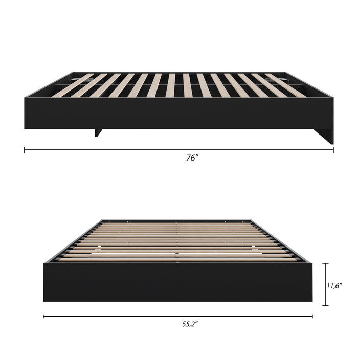 Nordika Full Platform Bed - Black