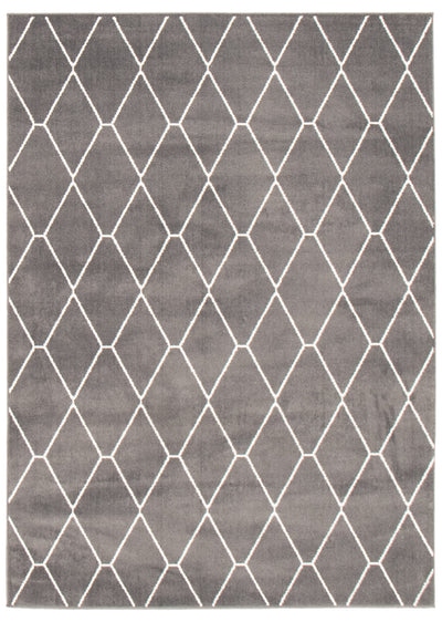 August Dark Grey-White 7'10" x 10'2" Area Rug