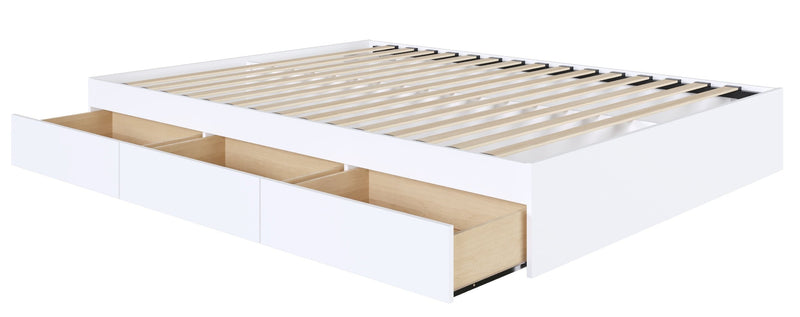 Nordika Full Platform Bed - White
