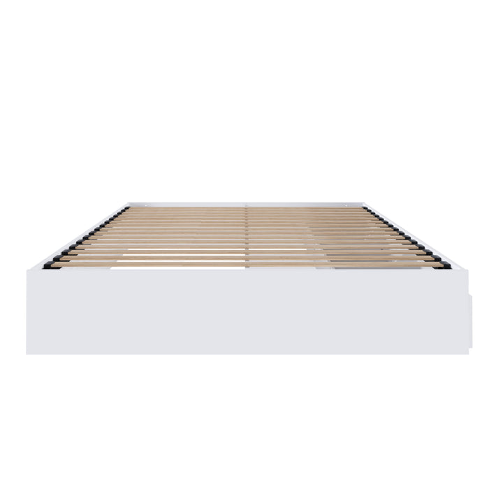 Nordika Full Platform Bed - White