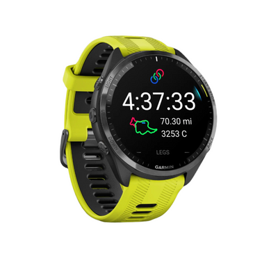 Garmin Forerunner® 965 Gps Smartwatch - Fitness Tracker W/ Multi-band Gps - Amp Yellow|Garmin Forerunner® 965 Montre Gps Intelligente - Suivi De Fitness Avec Gps Multi-bande - Jaune Amp