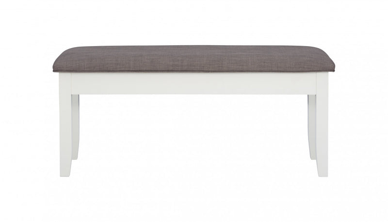 Jane Fabric Storage Dining Bench - Taupe