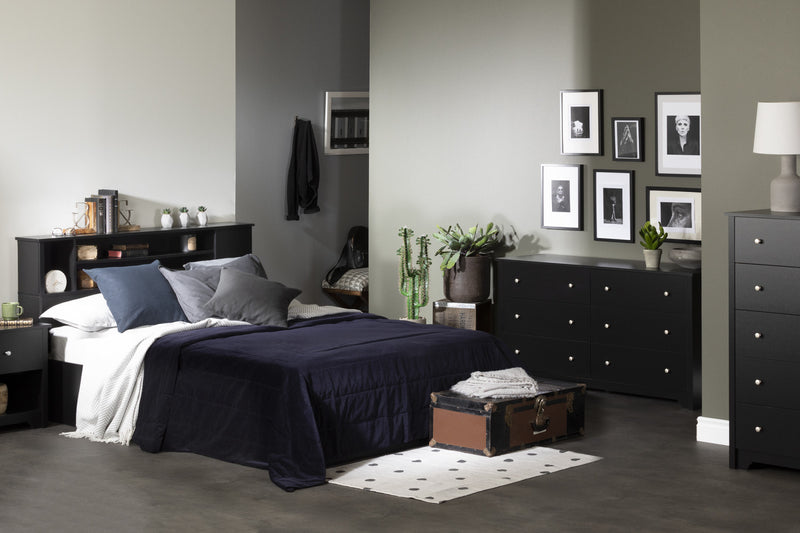 Vito 6-drawer Dresser - Pure Black