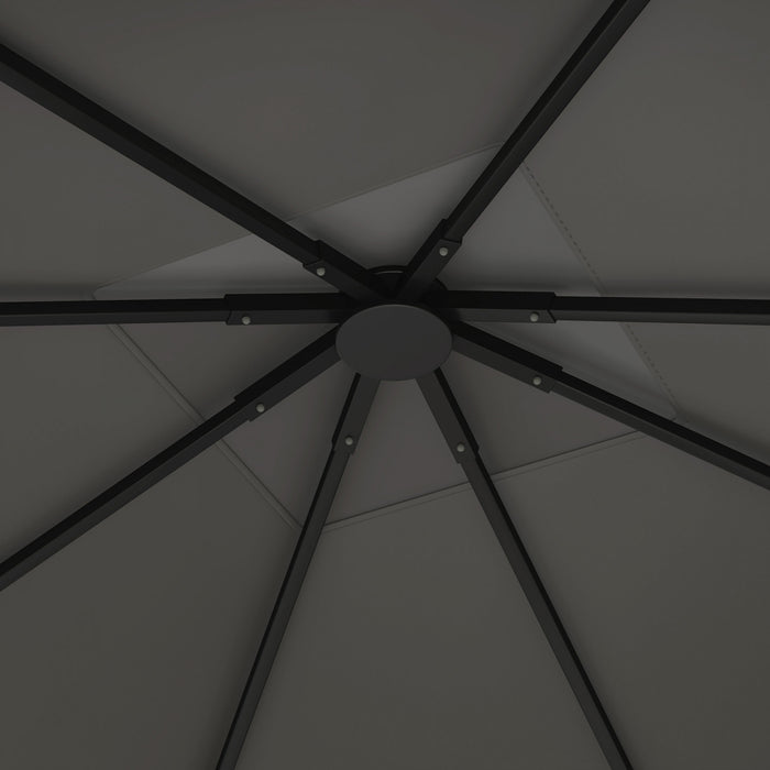 10' X 10' Gazebo Replacement Cover, Gazebo Roof Replacement, Grey