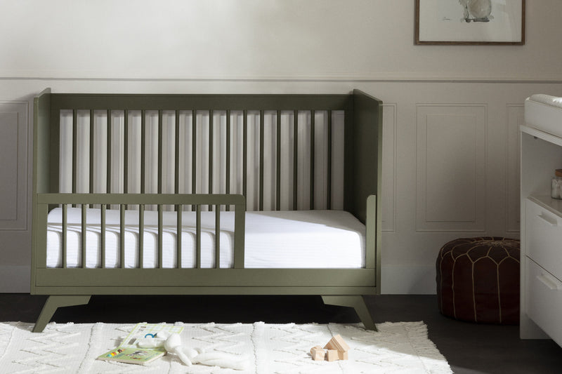 Milos Toddler Rail for Baby Crib - Olive Green