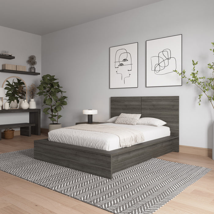 Nordika James Full Headboard - Grey Oak