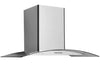 Hauslane 36\" Glass Canopy Wall Mount Range Hood - WM-600SS-36