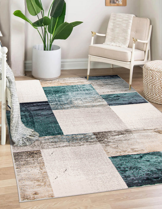Rylie Teal Area Rug - 8'0\" x 10'0\"