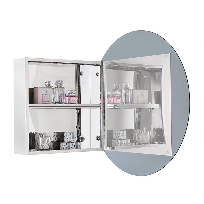 Julee Medicine Mirror Cabinet - Silver