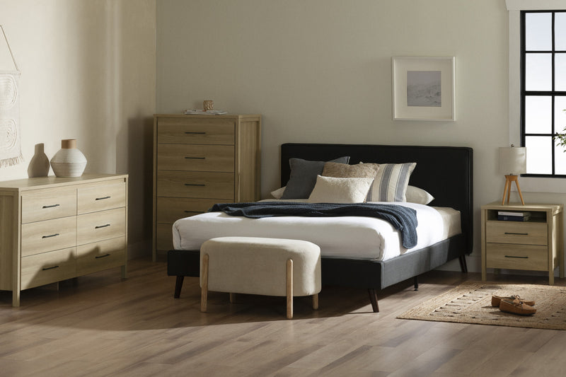 Gravity 2 Drawer Nightstand Natural Ash The Brick