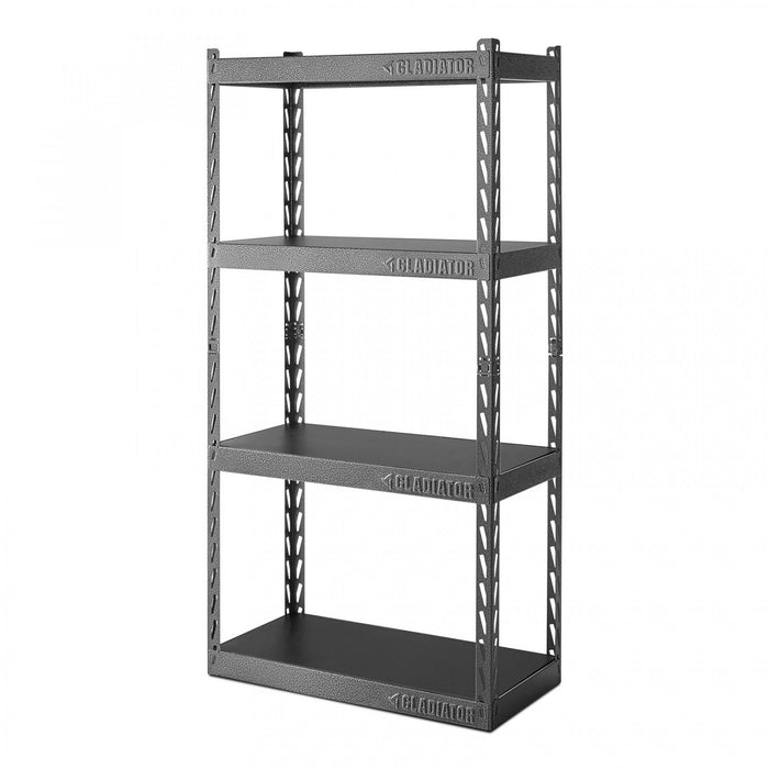 Gladiator 30\" Wide EZ Connect Rack with Four 15\" Deep Shelves - Hammered Granite