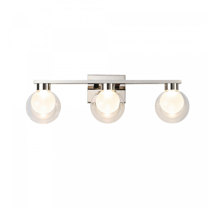 Colton 3 Light Bathroom Vanity, Chrome