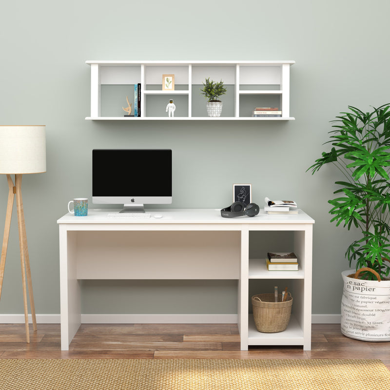 Wall Mounted Desk Hutch White The Brick