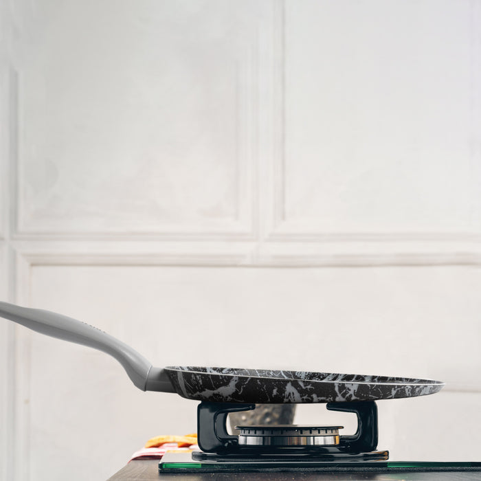 Arimi Italian Diamond Marble Set 3-piece - Saute Pan 11 Inch - Crepe Pan 9.8 Inch