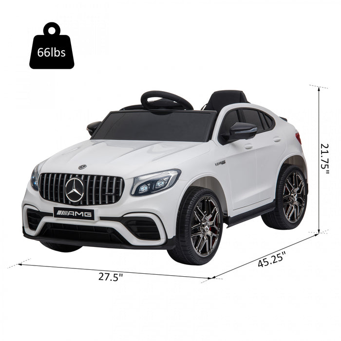 Aosom Officially Licensed Kids Ride-on Car 12v Electric Powered Ride-On Car Perfect Toy Gift With Remote Control Suspension Wheel, White